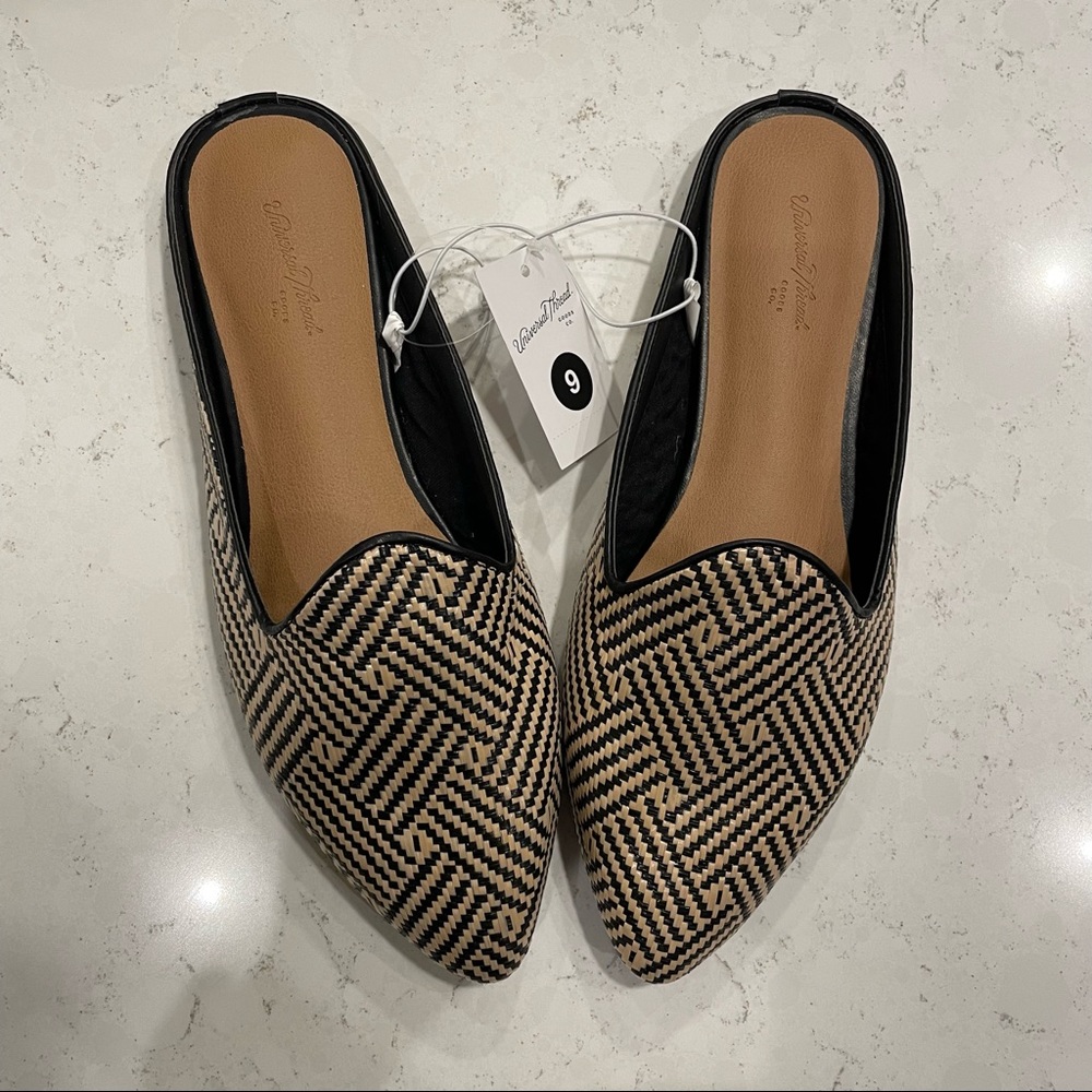 NWT Universal Thread Violet Woven Mules